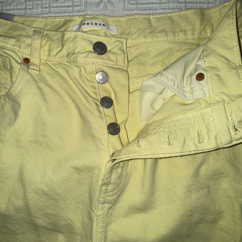 Yellow Straight-Leg Pants - Picture 3 of 8